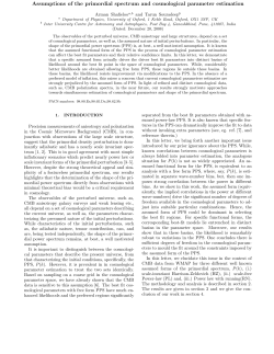 Assumptions of the primordial spectrum and cosmological
