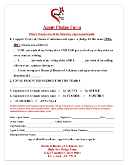 Pledge forms