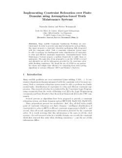 Implementing Constraint Relaxation over Finite