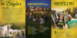 MOVE 2 BU - Baylor University