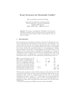Event Structures for Resolvable Conflict