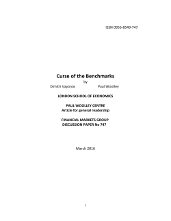 Curse of the Benchmarks