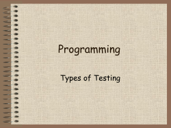 Test and debug the program