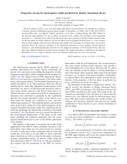 Properties of non-fcc hard-sphere solids predicted by density