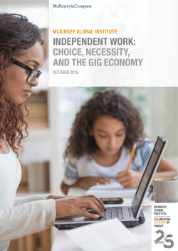 independent work: choice, necessity, and the gig economy