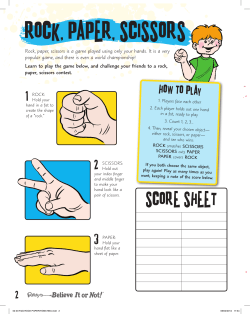 ROCK, PAPER, SCISSORS