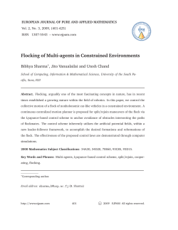 Flocking of Multi-agents in Constrained Environments
