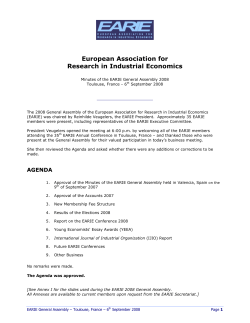 European Association for Research in Industrial Economics