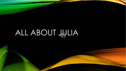 All about julia