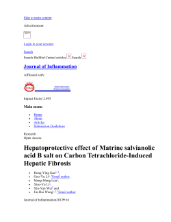 Hepatoprotective effect of Matrine salvianolic acid B salt on Carbon