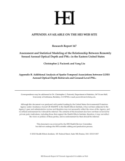 Appendix B - Health Effects Institute