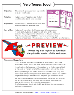 Verb Tenses Scoot - Super Teacher Worksheets