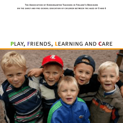 plAy, fRIENDS, lEARNING AND cARE