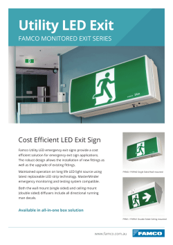 Utility LED Exit