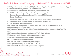 CGI DHS experience Sept 2014