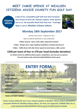 entry form - Wealden Citizens Advice