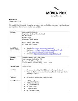 movenpick hotel riyadh - Arabian Travel Market