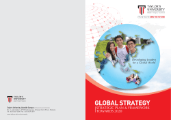 global strategy - Taylor`s University