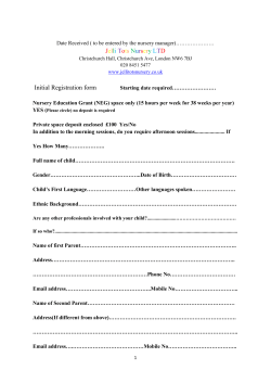 Prospectus - Jelli Tots Nursery