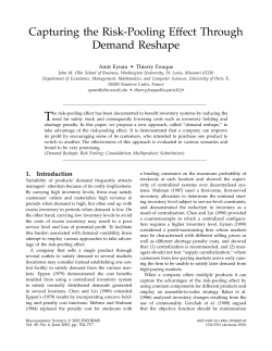 Capturing the Risk-Pooling Effect Through Demand Reshape