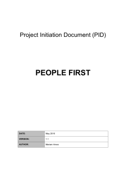 Appendix 4 - People First PID