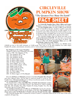 Circleville Pumpkin Show Fact Sheet