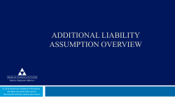 additional liability assumption overview