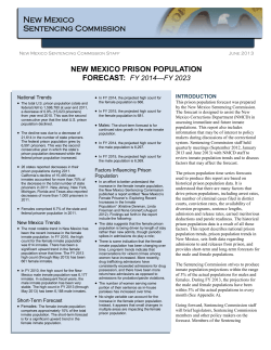 New Mexico Prison Population Forecast