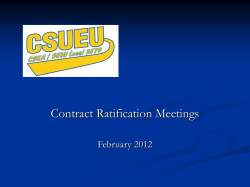 2012 CSUEU Contract Ratification slide show (PowerPoint)