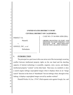 UNITED STATES DISTRICT COURT CENTRAL DISTRICT OF