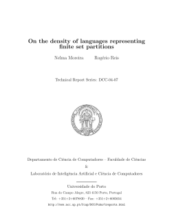 On the density of languages representing finite set partitions