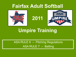 Play - Fairfax Adult Softball