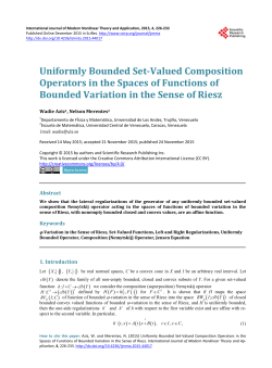Uniformly Bounded Set-Valued Composition Operators in the