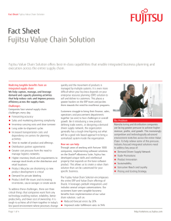 Fujitsu Value Chain Solution