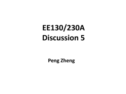 EE130/230A Discussion 5 Peng Zheng Current Flow in a Schottky