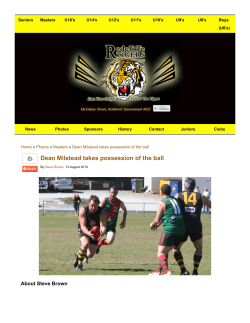 Dean Milstead takes possession of the ball &laquo; Redcliffe AFL Tigers