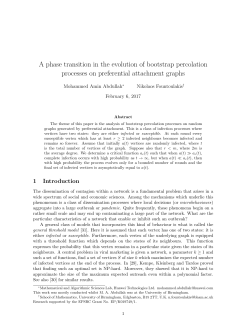 A phase transition in the evolution of bootstrap percolation