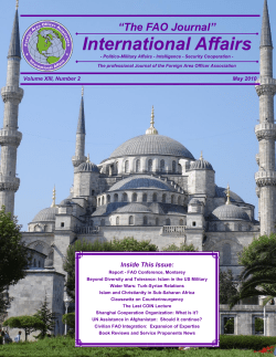 International Affairs - Foreign Area Officer Association
