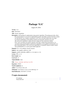 Package `GA`