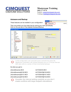 Autosave and Backup Consider the interval setting