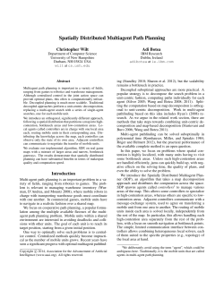 Spatially Distributed Multiagent Path Planning