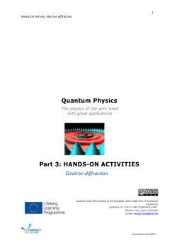 Electron diffraction - Quantum Spin-off