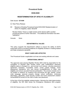 Procedural Guide - Los Angeles County Department of Children and