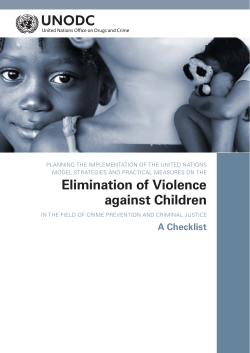 united nations model strategies and practical measures on violence