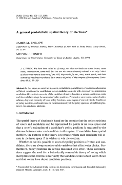 Probabilistic Voting