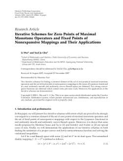 Iterative Schemes for Zero Points of Maximal Monotone Operators