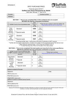 SCHEDULE 3 - SPOT PURCHASE PRICE