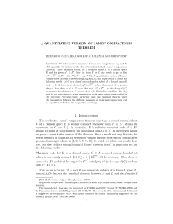 A quantitative version of James` Compactness Theorem
