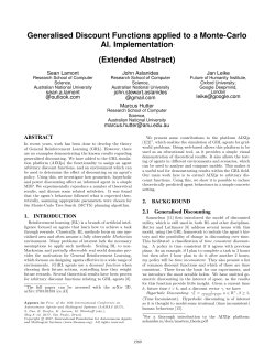 Generalised Discount Functions applied to a Monte