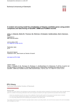 A random set scoring model for prioritization of disease